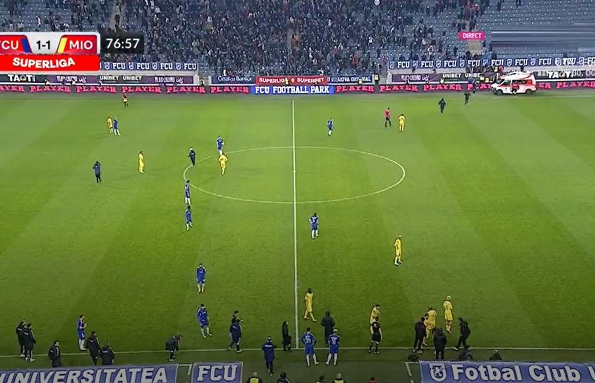 Probleme în stadion la FCU Craiova - CS Mioveni