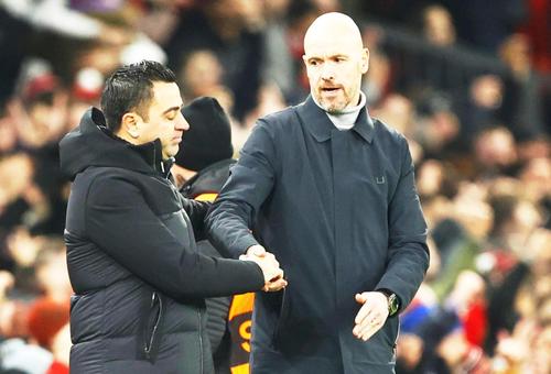 Erik ten Hag și Xavi, foto: Imago