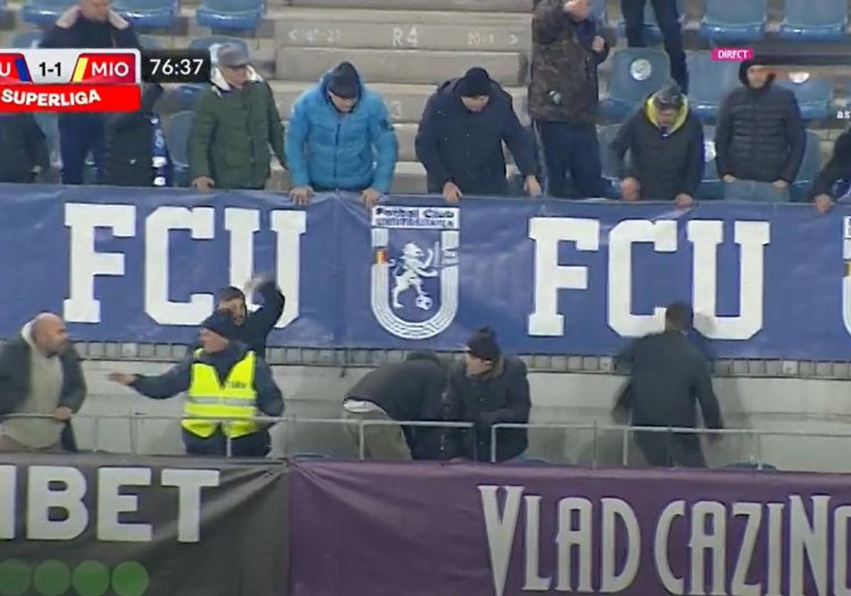 Probleme în stadion la FCU Craiova - CS Mioveni