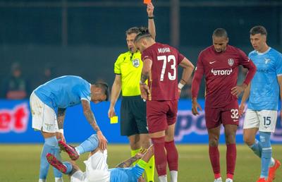 Conducerea lui CFR Cluj reclamă arbitrajul din returul cu Lazio: „Oprește meciul când noi scăpăm pe contraatac?!” + Nici Petrescu nu s-a abținut