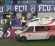 Meciul dintre FCU Craiova și CS Mioveni a fost întrerupt în minutul 77, la scorul de 1-1, timp de 5 minute.
