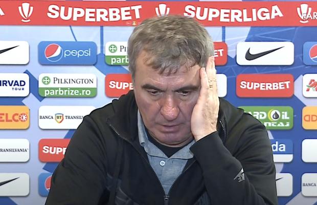 Hagi și-a distrus jucătorii în conferință: „Poate s-au plictisit de mine! Dacă mă enervează, asta fac!”