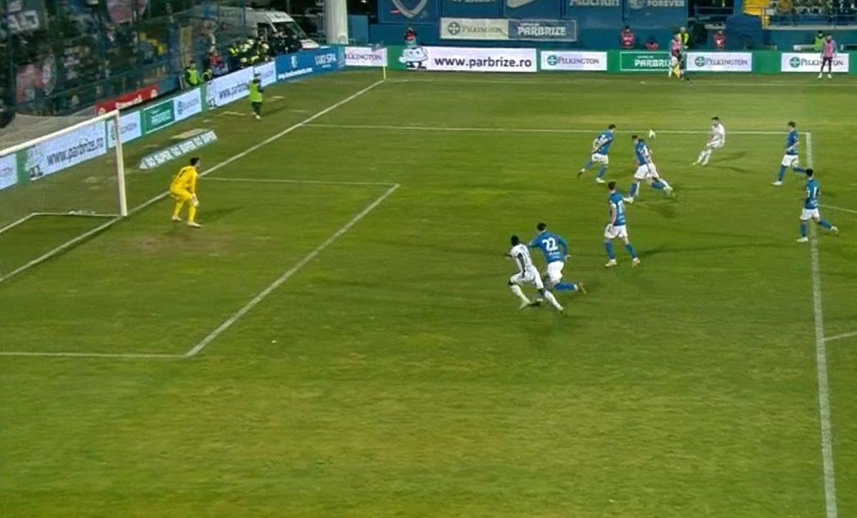 Frederic Maciel, gol încântător în Farul - Oțelul / FOTO: Captură TV @Orange Sport 1