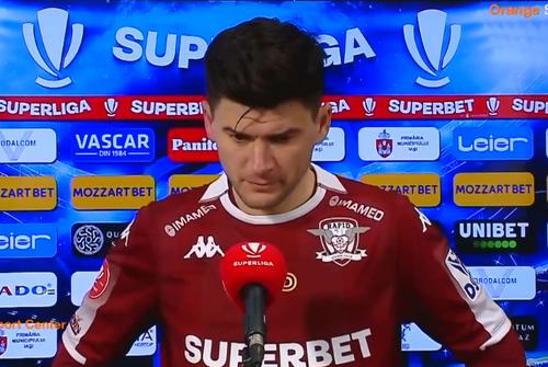 Poli Iași a învins-o pe Rapid, scor 3-1, în runda cu numărul 27 din Superligă. Cristian Săpunaru, căpitanul giuleștenilor, consideră că meciul a fost pierdut din vina lui.