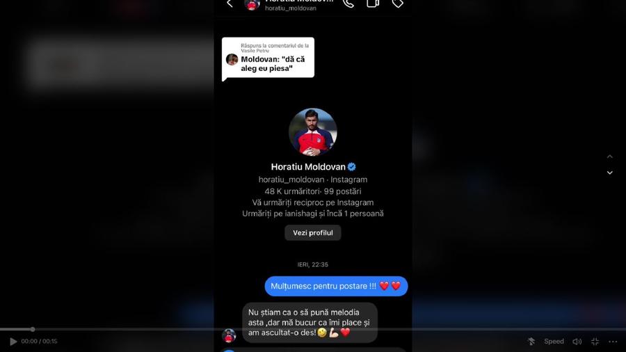 Horațiu Moldovan i-a răspuns lui Tzanca Uraganu, foto: TikTok tzzzancauraganu Cum a ales să reacționeze Horațiu Moldovan la postarea lui Atletico Madrid cu poza lui și melodia lui Tzanca Uraganu