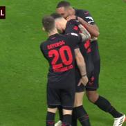 Bucuria lui Granit Xhaka după golul înscris în partida Leverkusen - Mainz, foto: captură de ecran YouTube Bundesliga