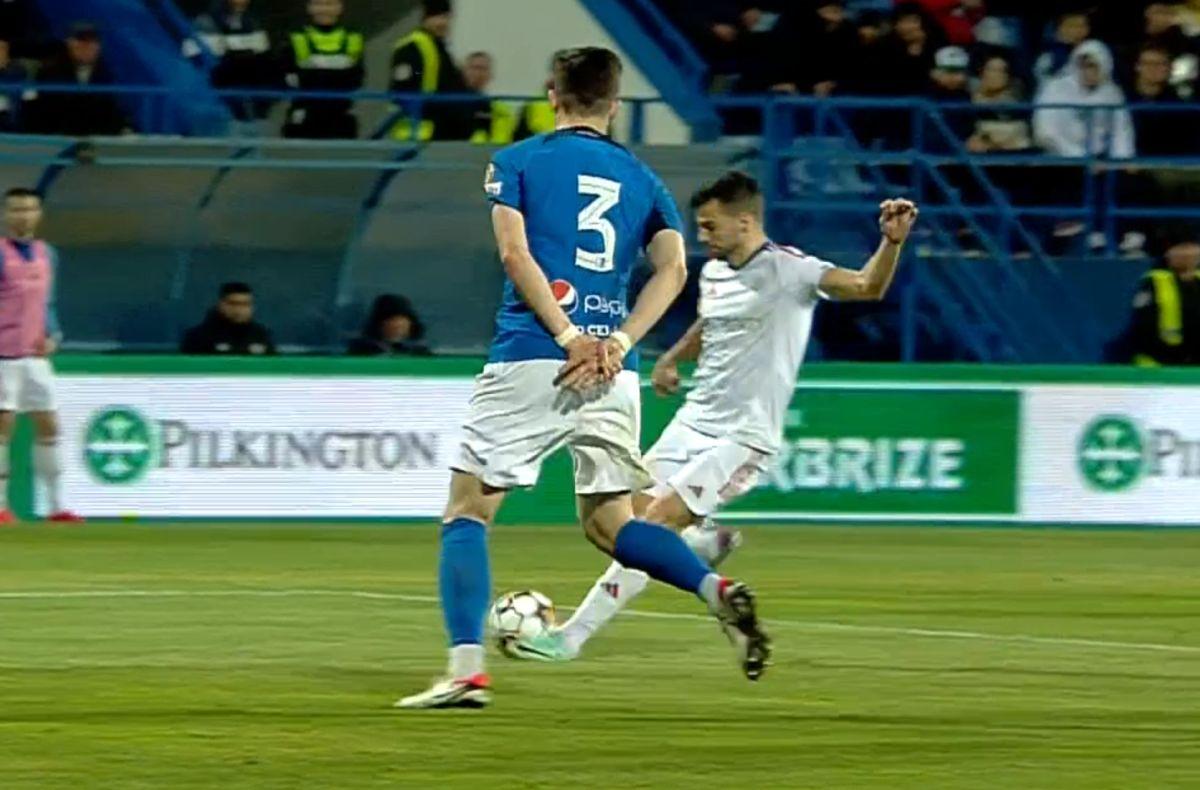 Frederic Maciel, gol încântător în Farul - Oțelul / FOTO: Captură TV @Orange Sport 1