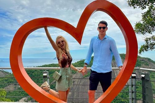 Andreea Bălan și Victor Cornea de Dragobete / Foto: Andreea Bălan (Facebook)