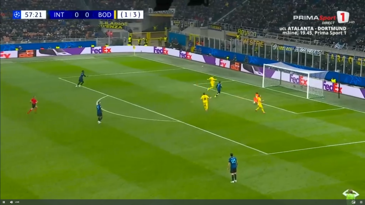 Manuel Akanji, gafă foarte mare în Inter Milano - Bodo/Glimt