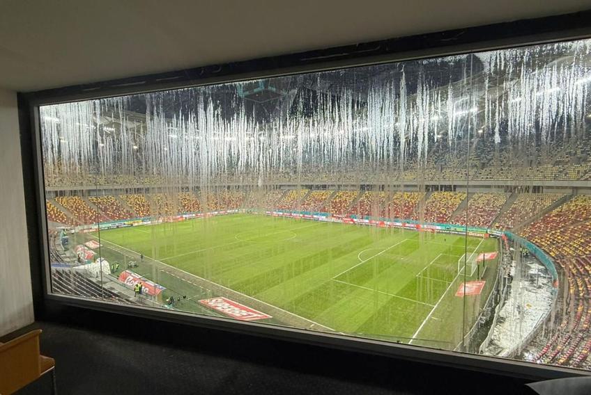 Unele zone de la Arena Națională se prezintă într-o stare deplorabilă. Imagini surprinse luni, la FCSB - Metaloglobus