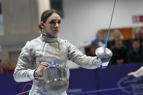 Amalia Covaliu înainte de un duel / Foto: EFC