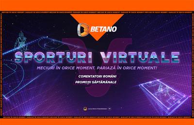"V" de la Virtuale. Ce sunt Sporturile Virtuale de pe Betano, cum le joci și ce trebuie să știi despre ele