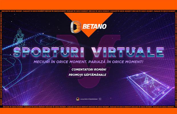 "V" de la Virtuale. Ce sunt Sporturile Virtuale de pe Betano, cum le joci și ce trebuie să știi despre ele