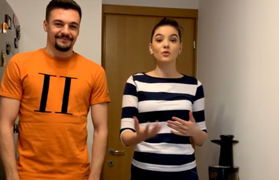 VIDEO. Adi Petre, pus la treabă de iubită în carantină :) » Videoclipul urcat pe YouTube de Bianca