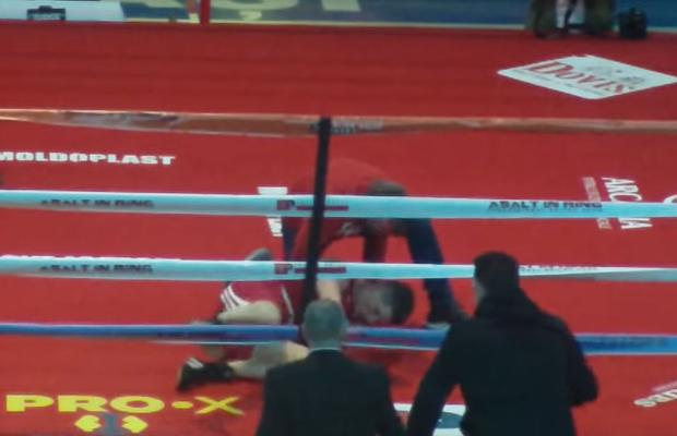 KO șocant în Cupa României: a avut spasme la podea! » 6 luni interdicție să mai intre în ring, adio Tokyo
