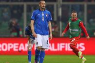 Chiellini, declarație de neînțeles după catastrofa cu Macedonia: „Suntem devastați! Am jucat bine” 