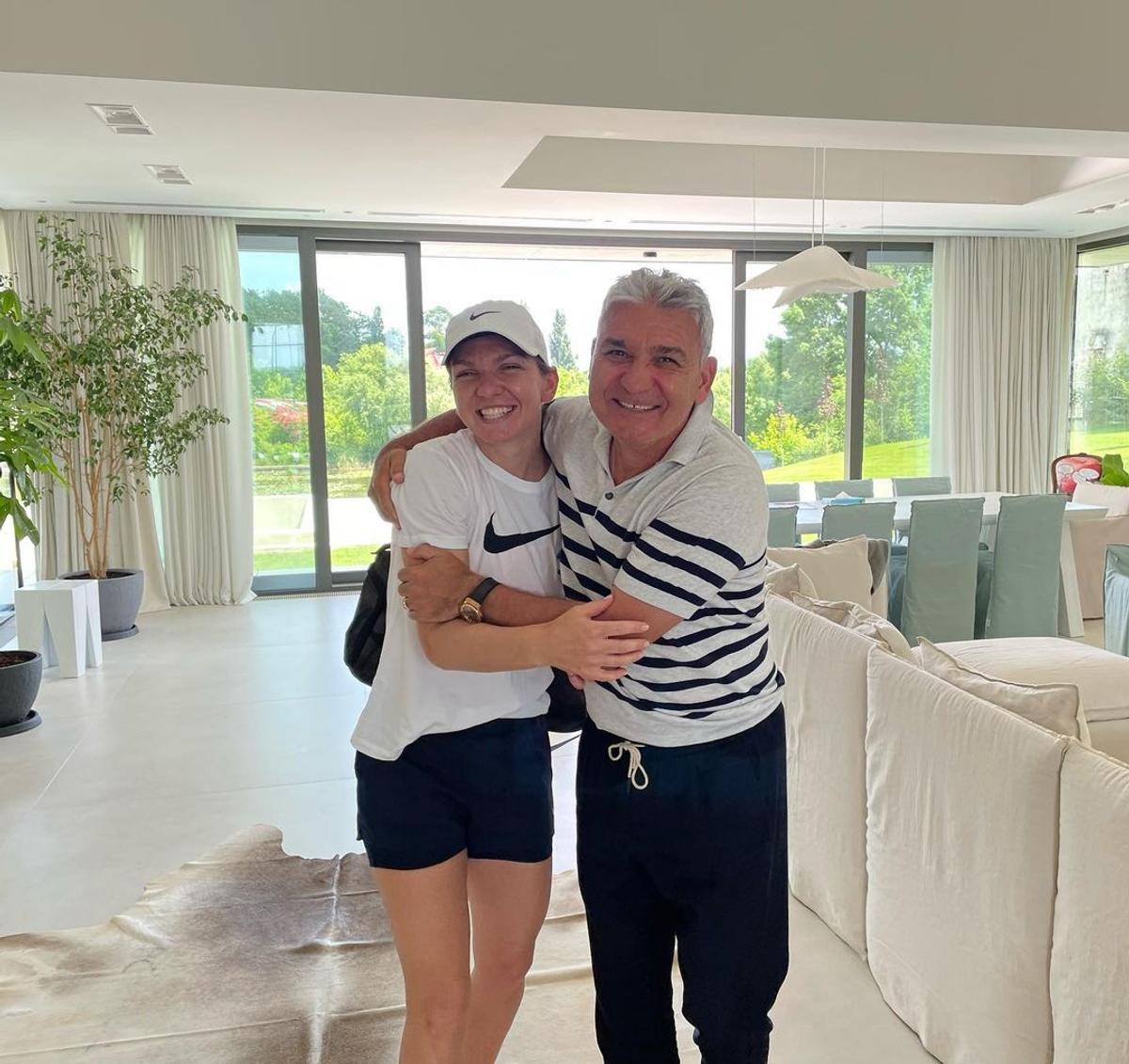 Simona Halep și-a sărbătorit tatăl și fratele