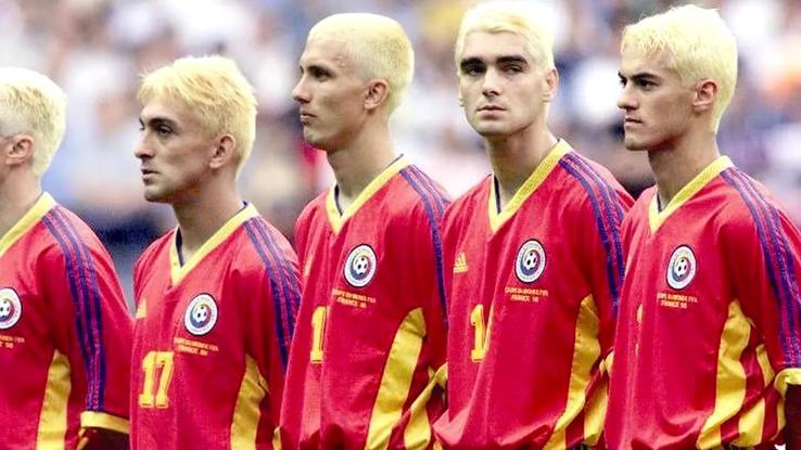În Generația de Aur, blondă, la meciul cu Tunisia din Franța 1998