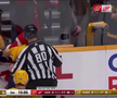 Filip Forsberg (Nashville Predators) și Moritz Seider (Detroit Red Wings) FOTO: captură video