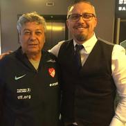 Lucian Marinescu alături de Mircea Lucescu