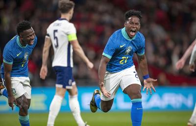 Endrick, perla de 17 ani a Braziliei, a scris istorie pe Wembley. Nu s-a întâmplat asta în 101 ani