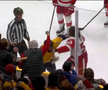 Filip Forsberg (Nashville Predators) și Moritz Seider (Detroit Red Wings) FOTO: captură video