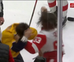 Filip Forsberg (Nashville Predators) și Moritz Seider (Detroit Red Wings) FOTO: captură video