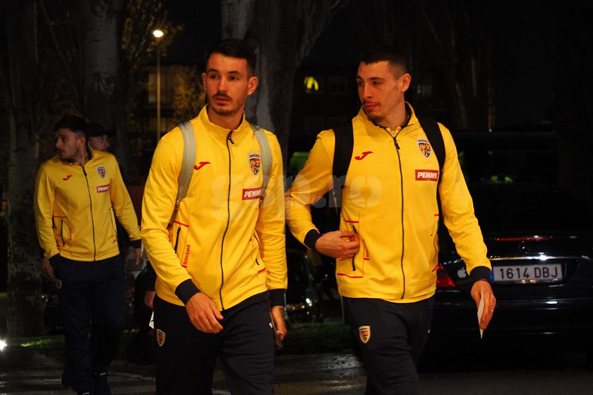 Sosire echipa naţională la hotelul din Madrid