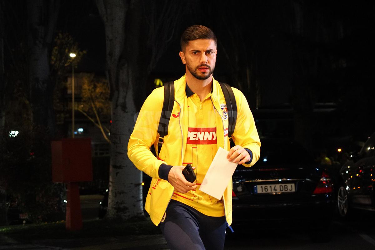 Sosire echipa naţională la hotelul din Madrid
