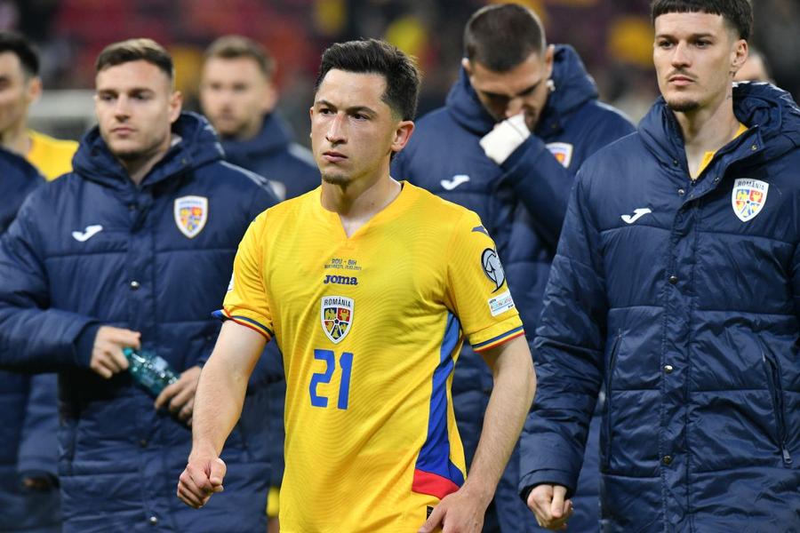 Olimpiu Moruțan, după România - Bosnia 0-1/ foto Crisit Preda (GSP) Jucătorul României, OUT din lot cu San Marino » Un nou accidentat la națională