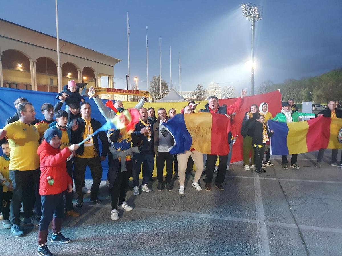 Pregătirile de la San Marino înaintea meciului cu România / foto: Justin Gafiuc