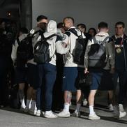 Jucătorii naționalei României au ajuns la stadionul din Serravalle / foto: Cristi Preda (GSP)