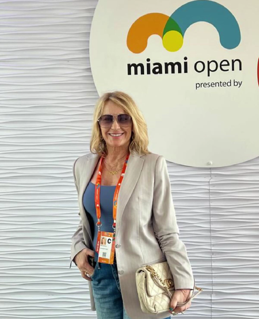 Nadia Comăneci, la Miami Open/Foto: Instagram Nadia Comăneci, oaspete de seamă la Miami Open: întâlnire cu cel mai titrat jucător din istoria tenisului