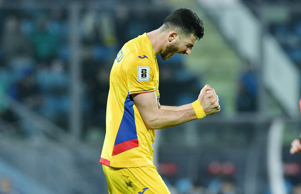 Criticat de Mircea Lucescu, Mihai Popescu a marcat primul gol din carieră pentru naționala României