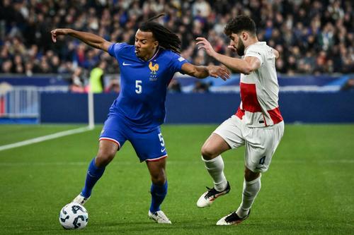 Jules Kounde, luni seară, împotriva Croației / foto: Imago