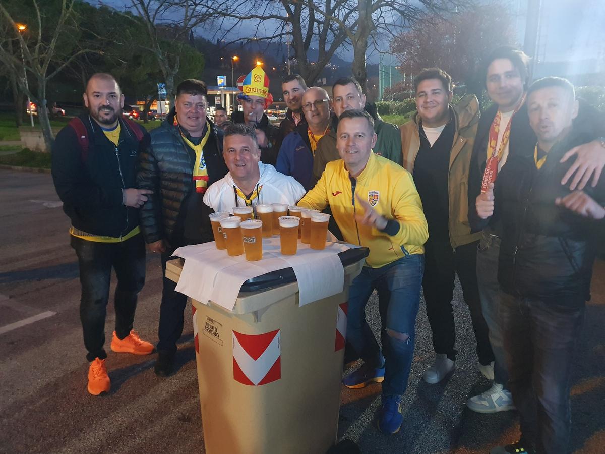 Pregătirile de la San Marino înaintea meciului cu România / foto: Justin Gafiuc