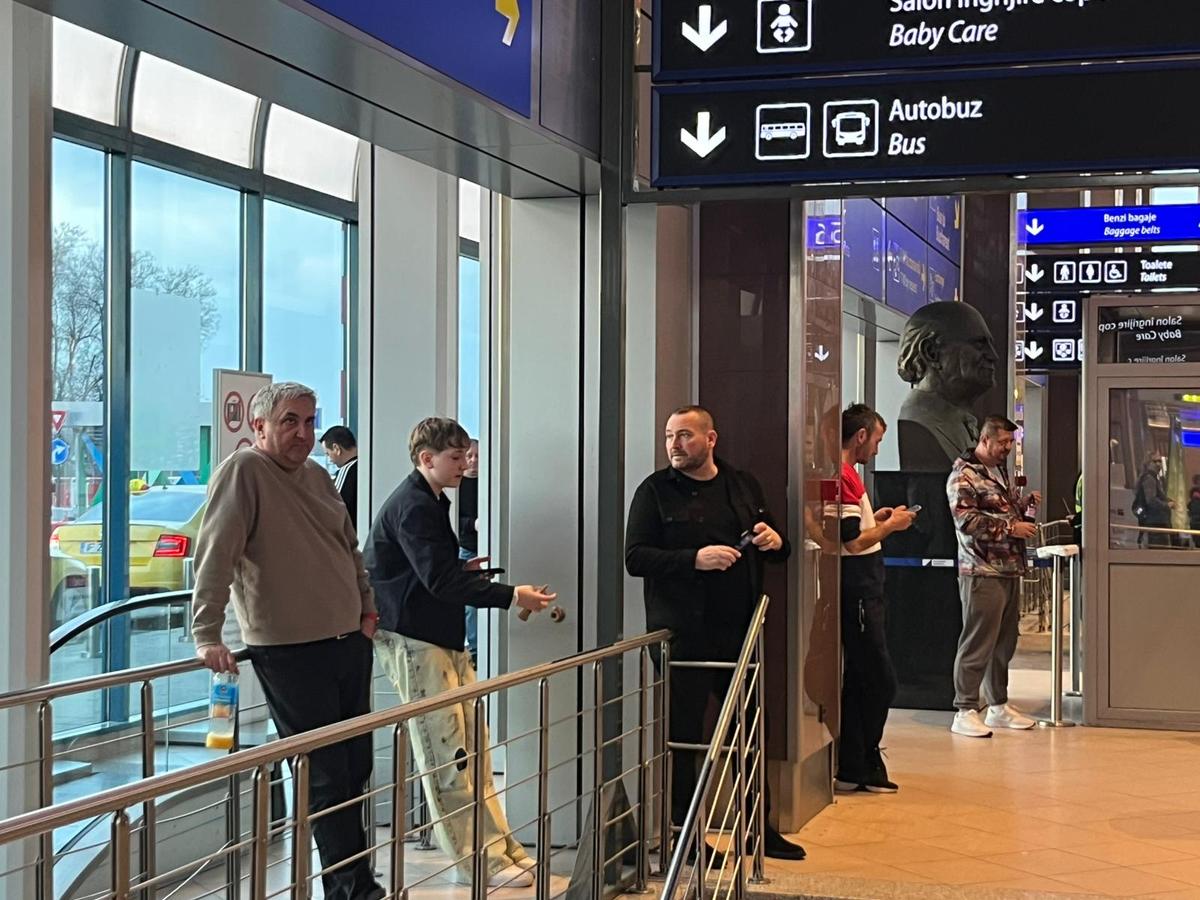Sosire Ionuț Radu pe Aeroportul „Henri Coandă”, 24 martie