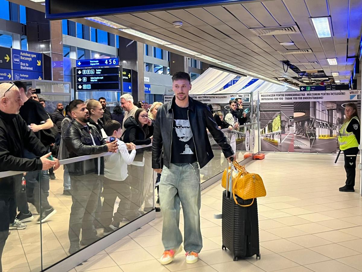 Sosire Ionuț Radu pe Aeroportul „Henri Coandă”, 24 martie