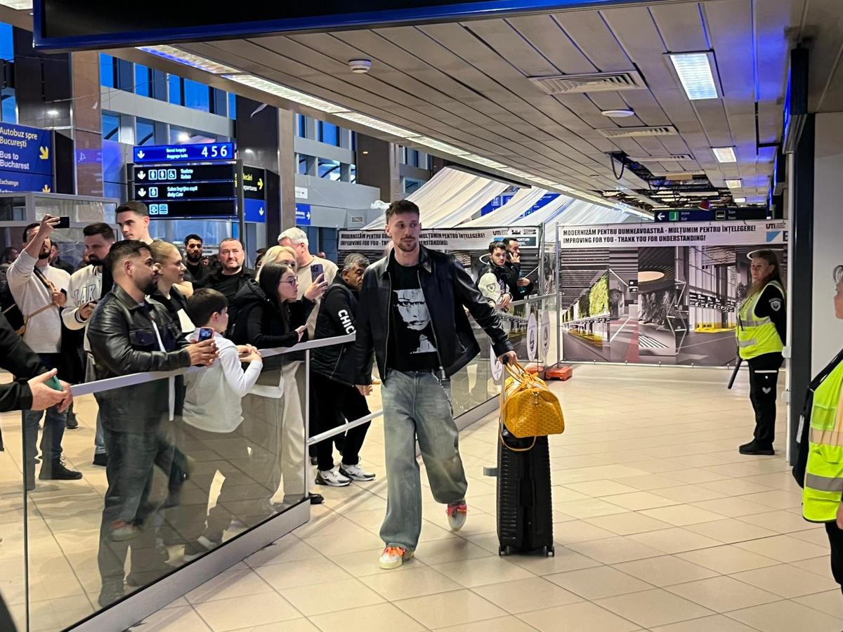 Sosire Ionuț Radu pe Aeroportul „Henri Coandă”, 24 martie