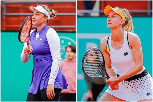 Donna Vekic (stânga) și Lesia Tsurenko // foto: Imago Images