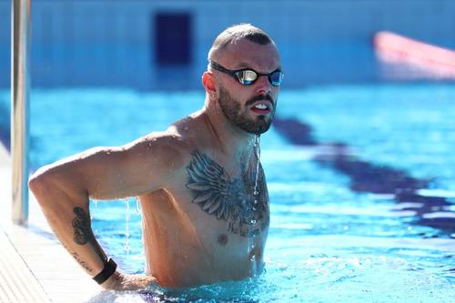 Kyle Chalmers la un antrenament în Australia FOTO Guliver/GettyImages