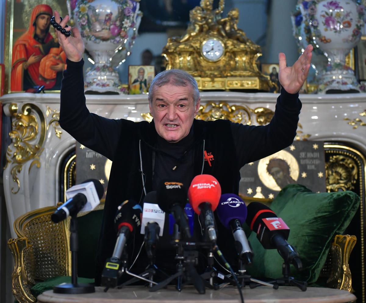 Gigi Becali, conferință de presă incredibilă! A anunțat că renunță la FCSB și iese din fotbal: „M-au biruit! E ultima mea apariție”