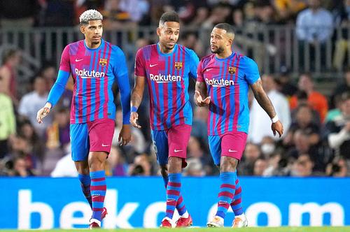 Aubameyang, în centru, în perioada Barcelona // foto: Guliver/gettyimages