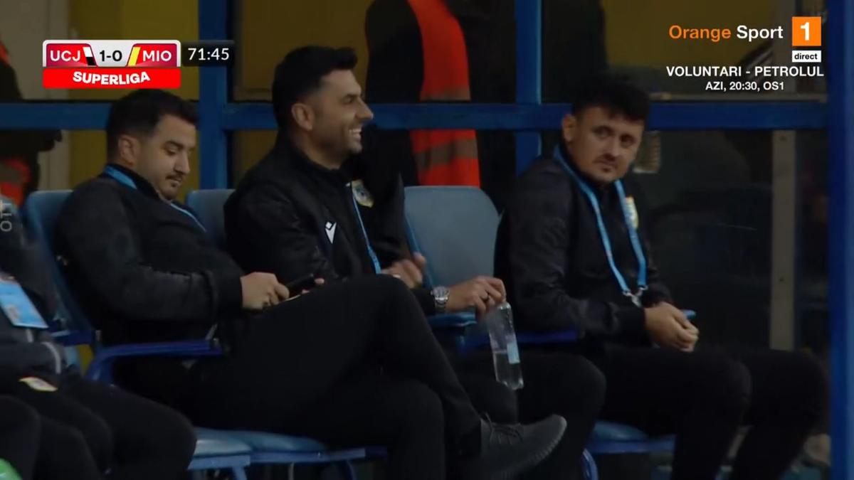 Gafă Flavius Croitoru în U Cluj - CS Mioveni