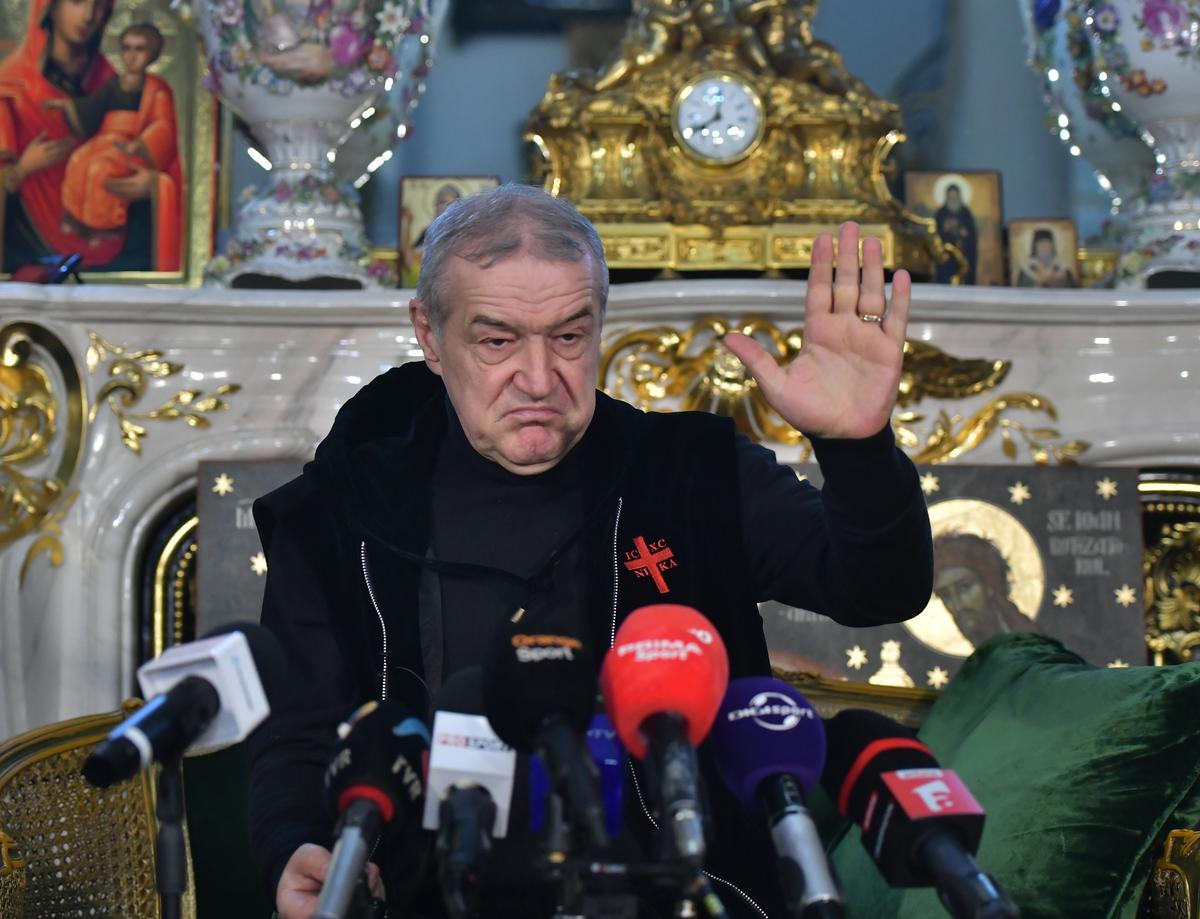 Gigi Becali, conferință de presă incredibilă! A anunțat că renunță la FCSB și iese din fotbal: „M-au biruit! E ultima mea apariție”