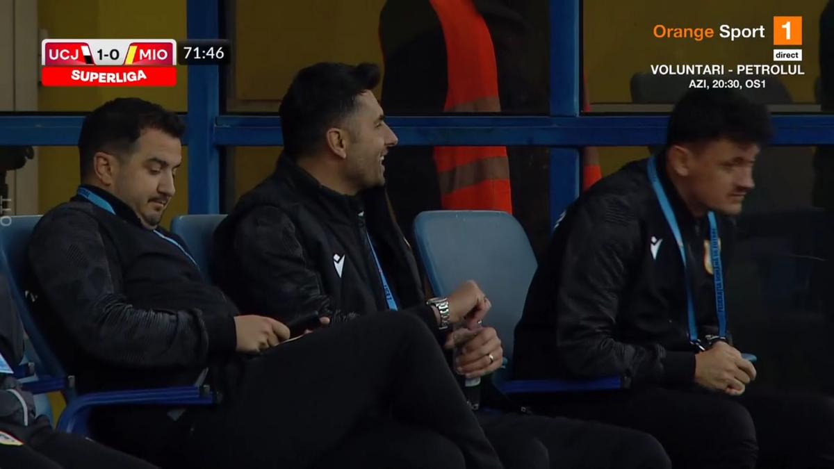 Gafă Flavius Croitoru în U Cluj - CS Mioveni