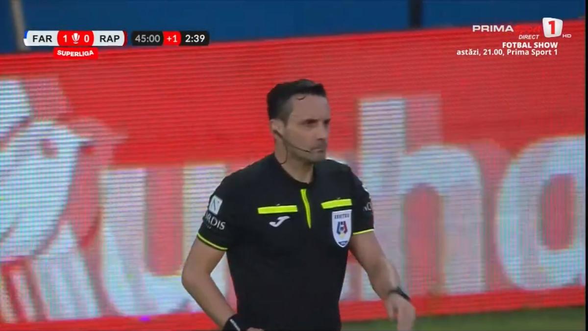 Penalty discutabil în Farul - Rapid