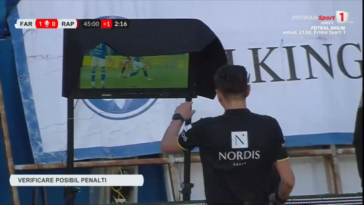 Penalty discutabil în Farul - Rapid