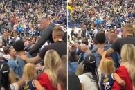 Nebunie! Fratele lui Nikola Jokic a pocnit un spectator la meciul dintre Denver Nuggets și LA Lakers