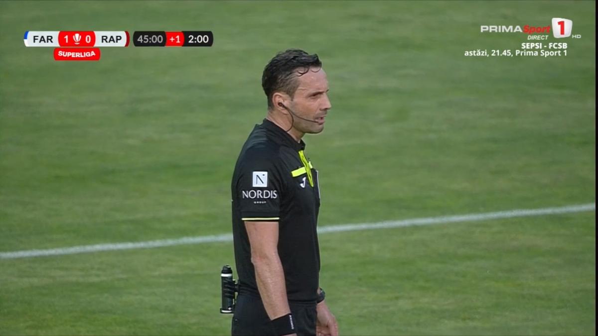 Penalty discutabil în Farul - Rapid